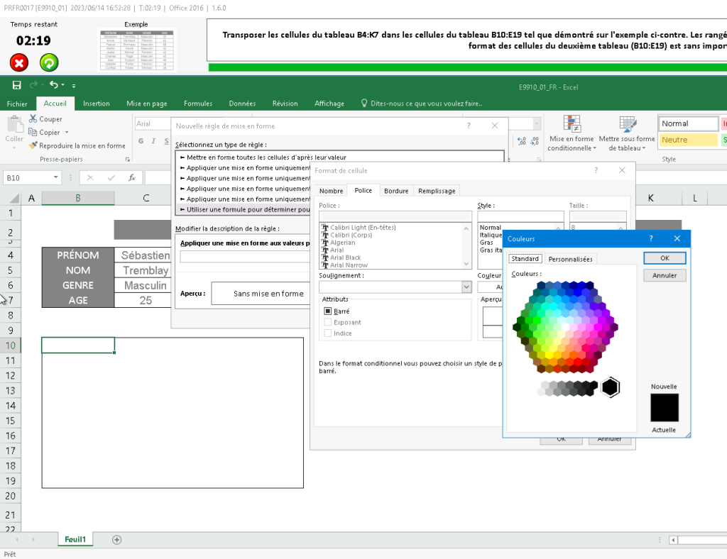 Test de compétences Excel Zmartests